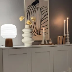 Aura bordlampe brunbeis/opal
