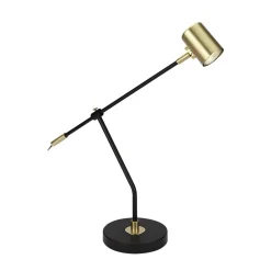Balder bordlampe svart/matt messing