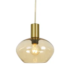 Bell vinduspendel messing/amber