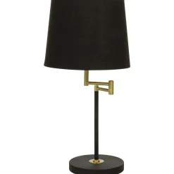 Birka bordlampe sort/messing