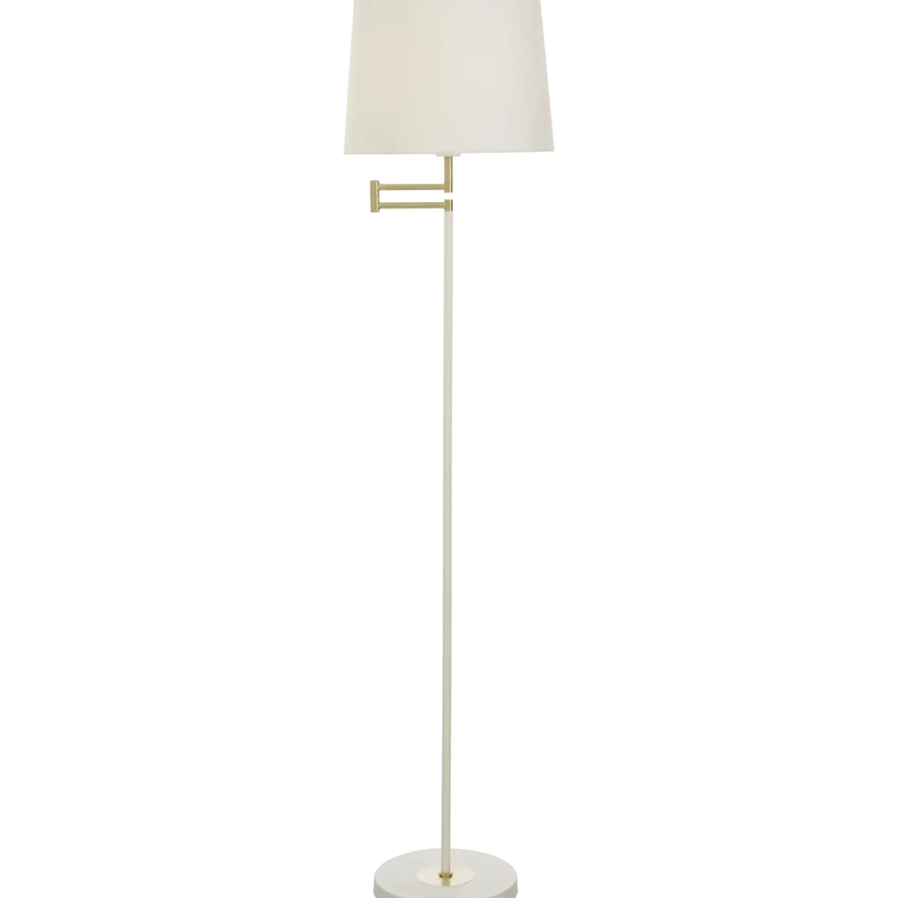 Birka gulvlampe hvit/messing
