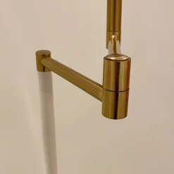 Birka gulvlampe hvit/messing