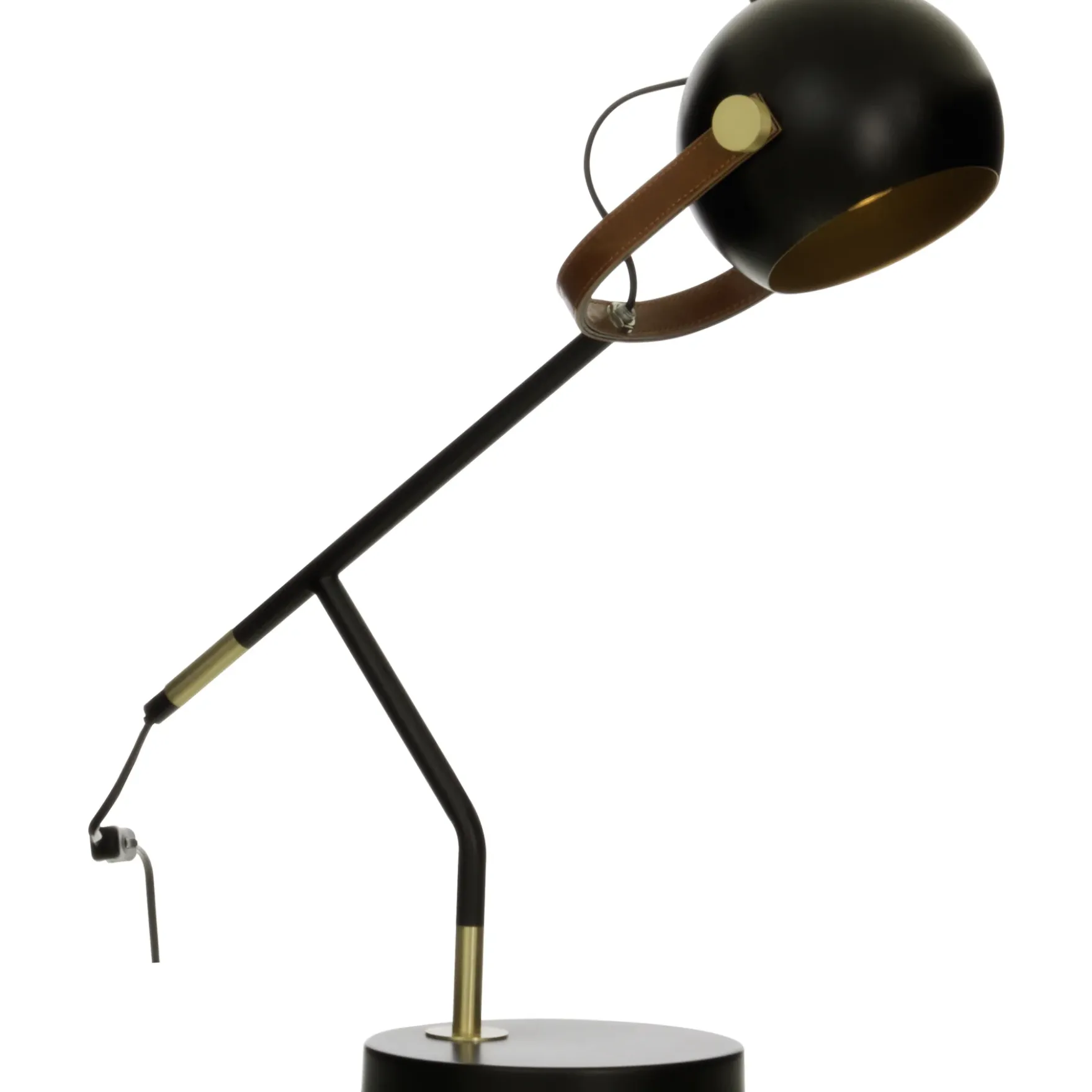 Bow bordlampe lese sort/brun