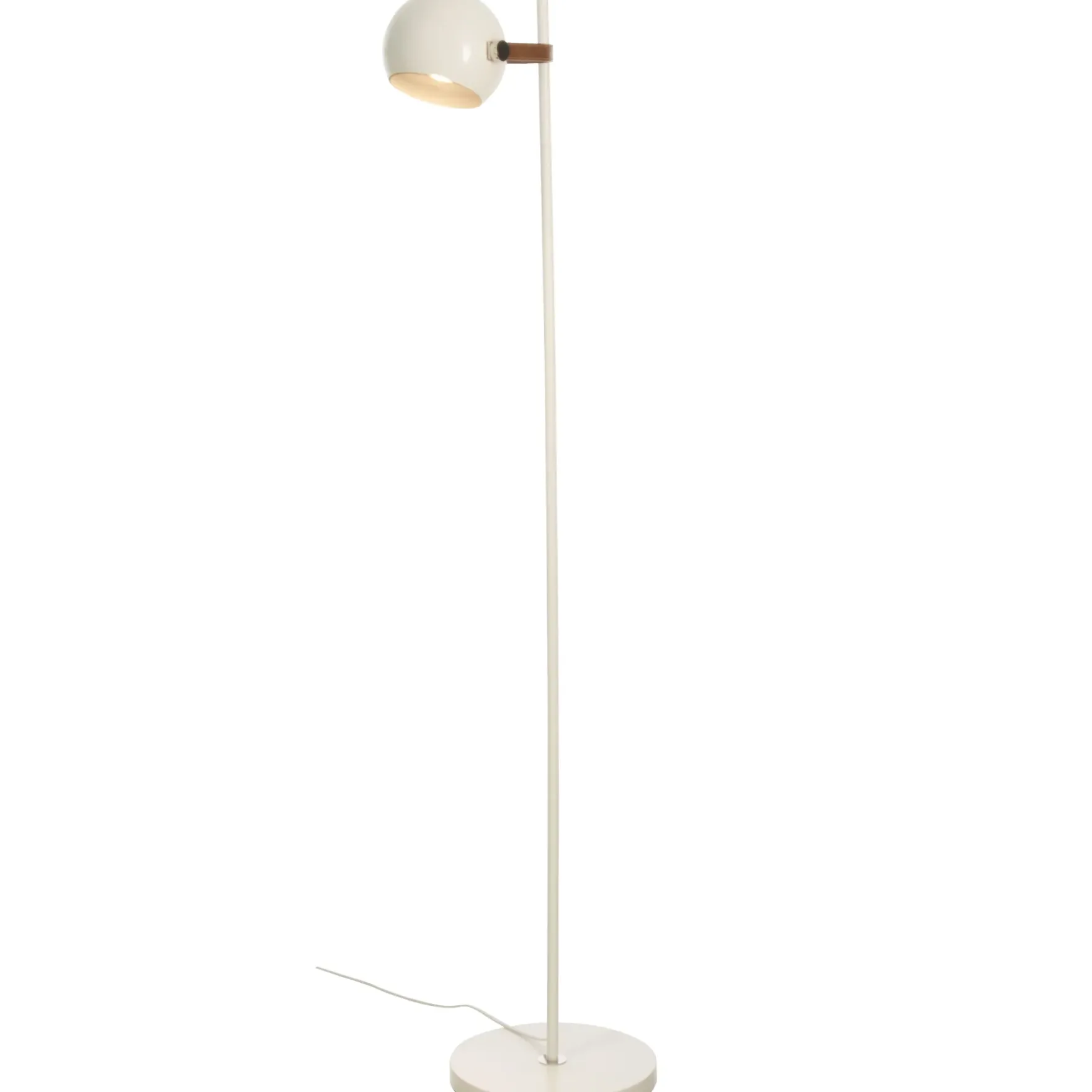 Bow gulvlampe hvit/brun