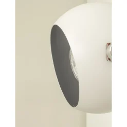 Bow gulvlampe hvit/brun