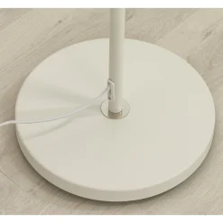 Bow gulvlampe hvit/brun