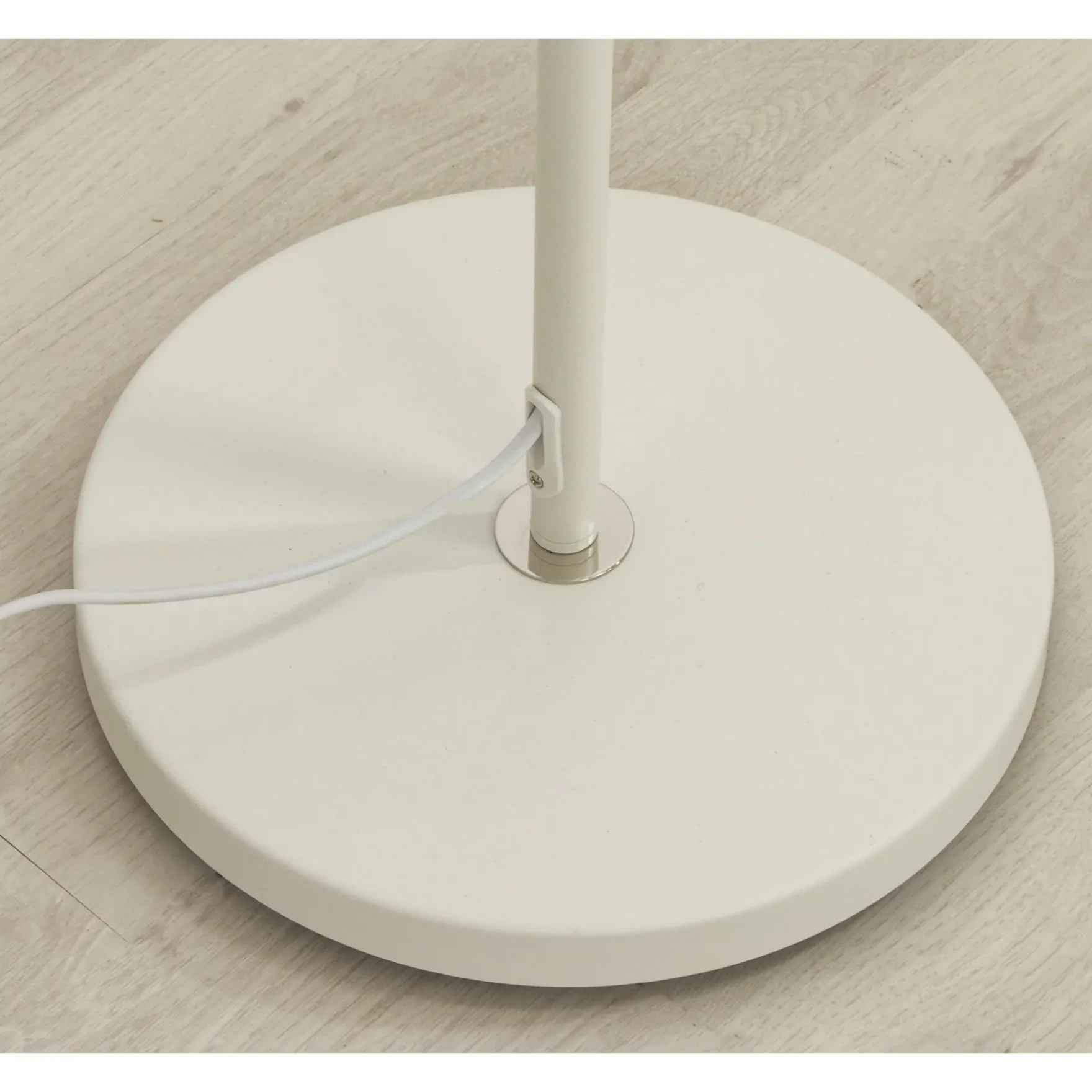 Bow gulvlampe hvit/brun