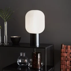 Brooklyn bordlampe sort/opal