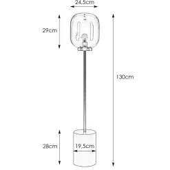 Brooklyn gulvlampe sort/sotet