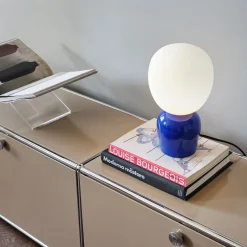 Buddy bordlampe blå/opal
