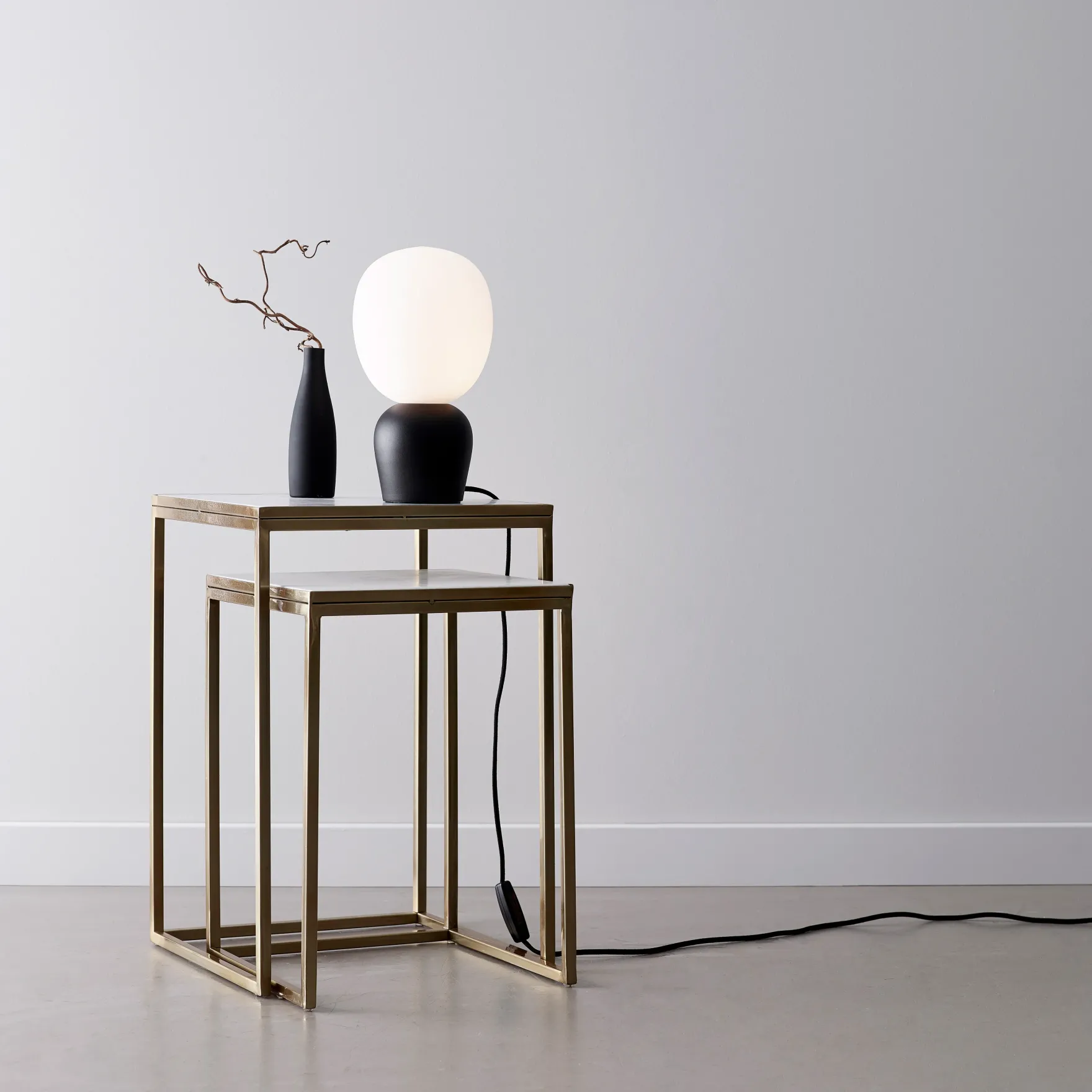 Buddy bordlampe sort/opal