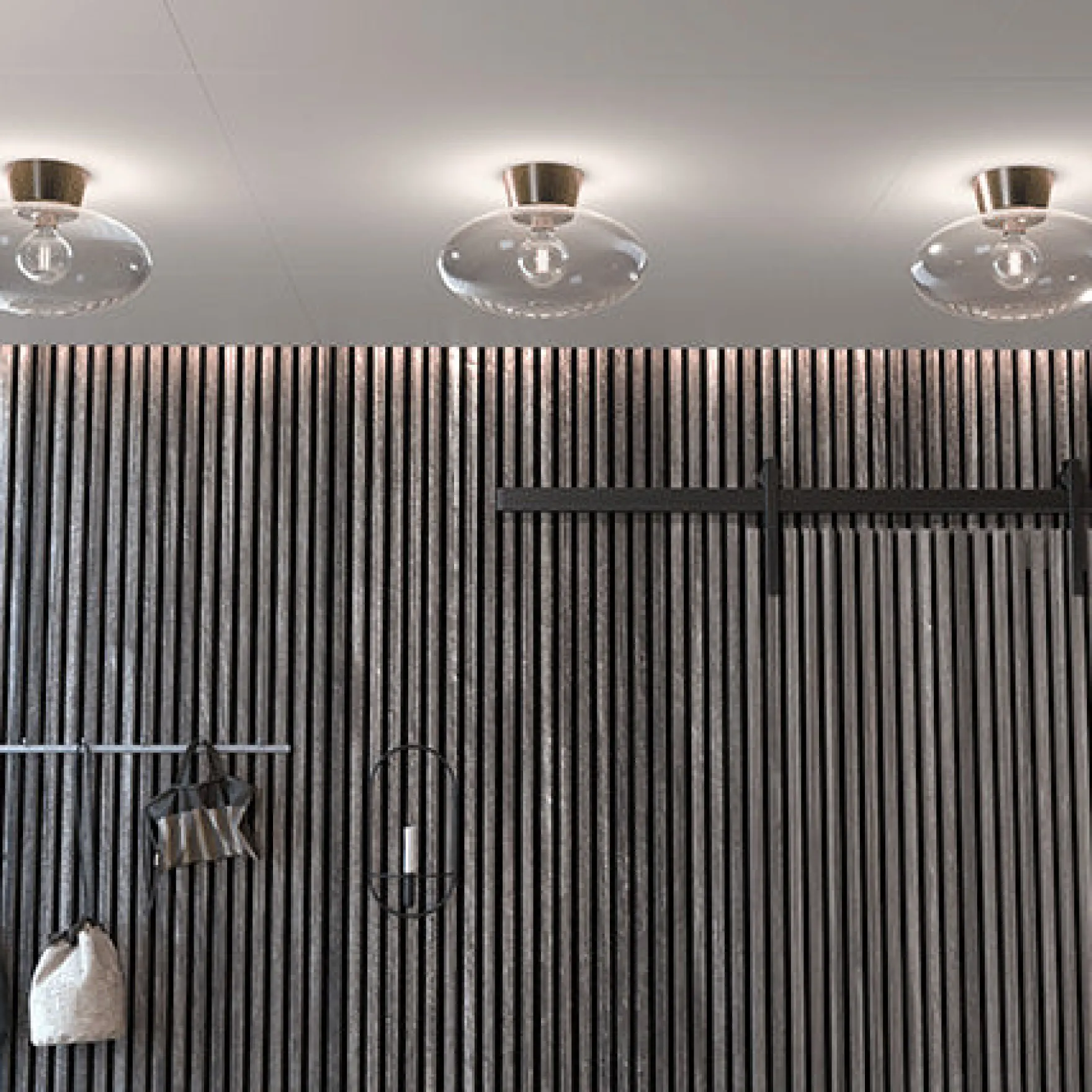 Bullo takplafond messing/klar