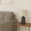 Capalbio bordlampe grå m/skjerm