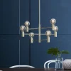 Capital 6-lys pendel messing