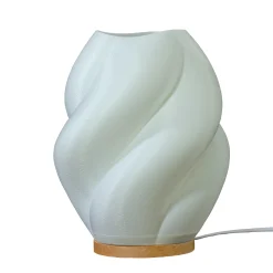 Cloud bordlampe 10W E27 hvit/tre