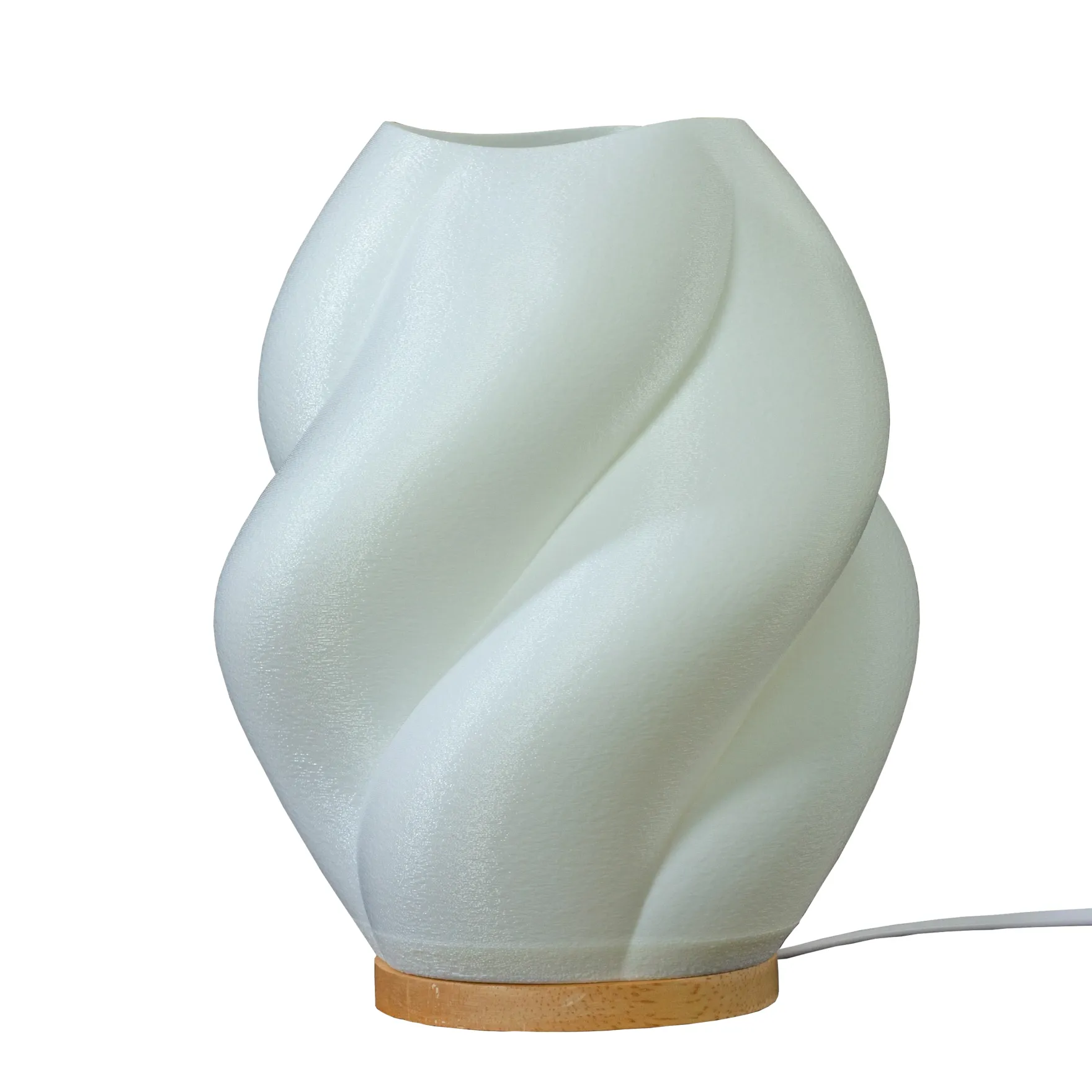 Cloud bordlampe 10W E27 hvit/tre