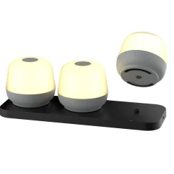 Cocoon bordlampe 3-pk 1.2W grå IP54
