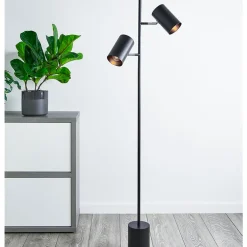 Couple 2-lys gulvlampe sort
