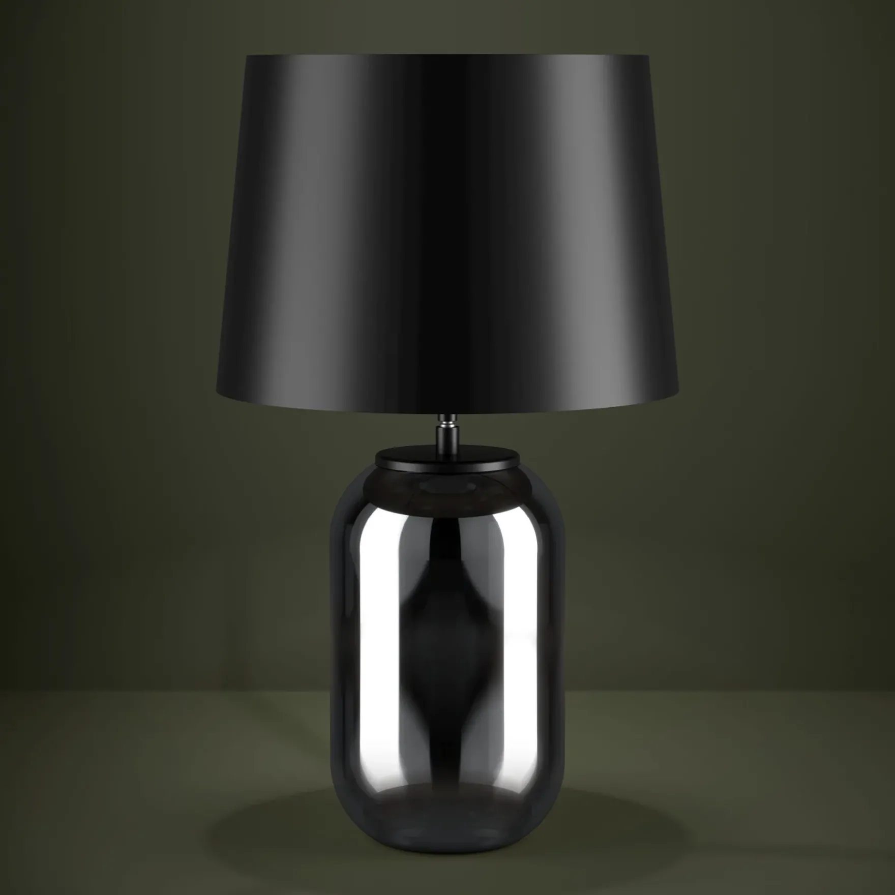 Cuite bordlampe sort/sotet