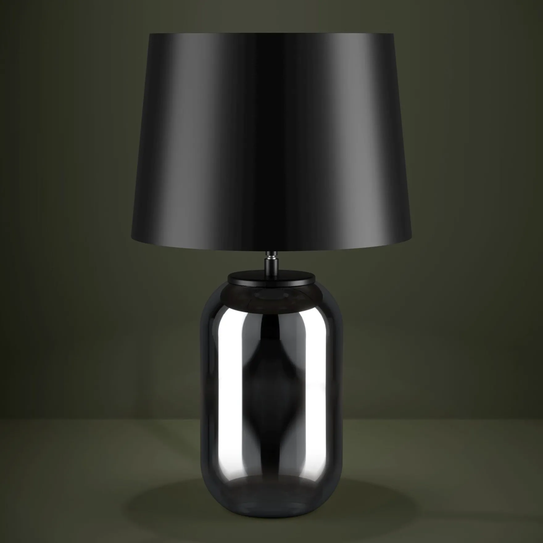 Cuite bordlampe sort/sotet