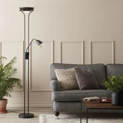 Detroit gulvlampe uplight sort