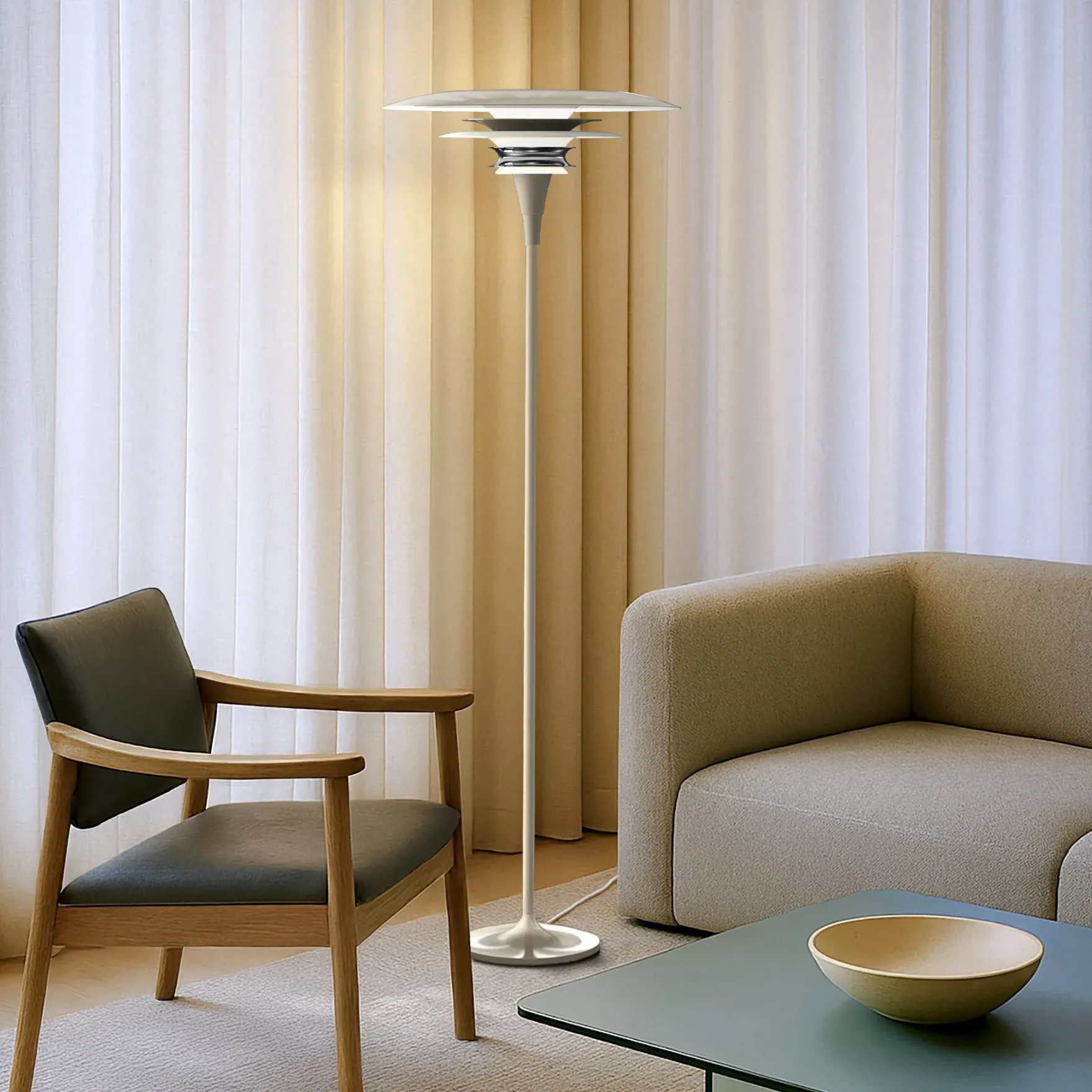 Diablo gulvlampe Ø50cm greige