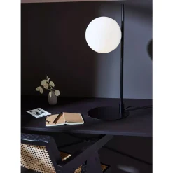 Dione bordlampe sort/hvit