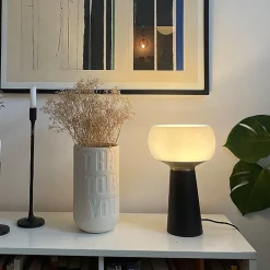Divine bordlampe sort/opal