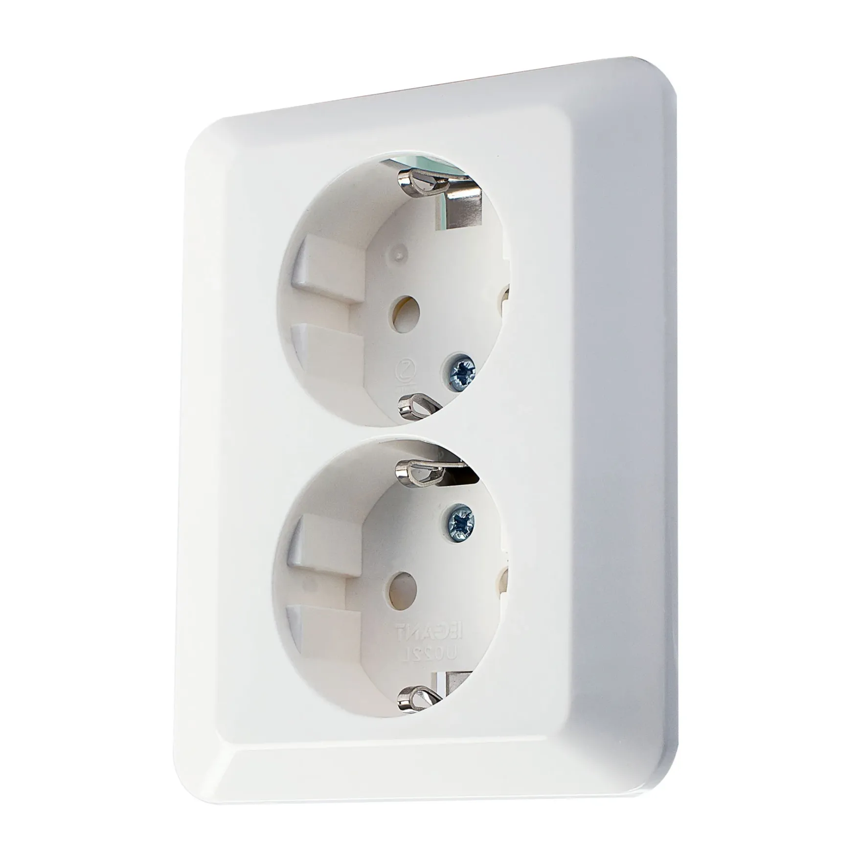 EGANT innfelt dobbel stikkontakt 1.5 m/jord
