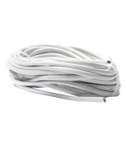 EGANT lampettledning 2x0.75mm 1m hvit