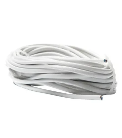 EGANT lampettledning 2x0.75mm 5m hvit