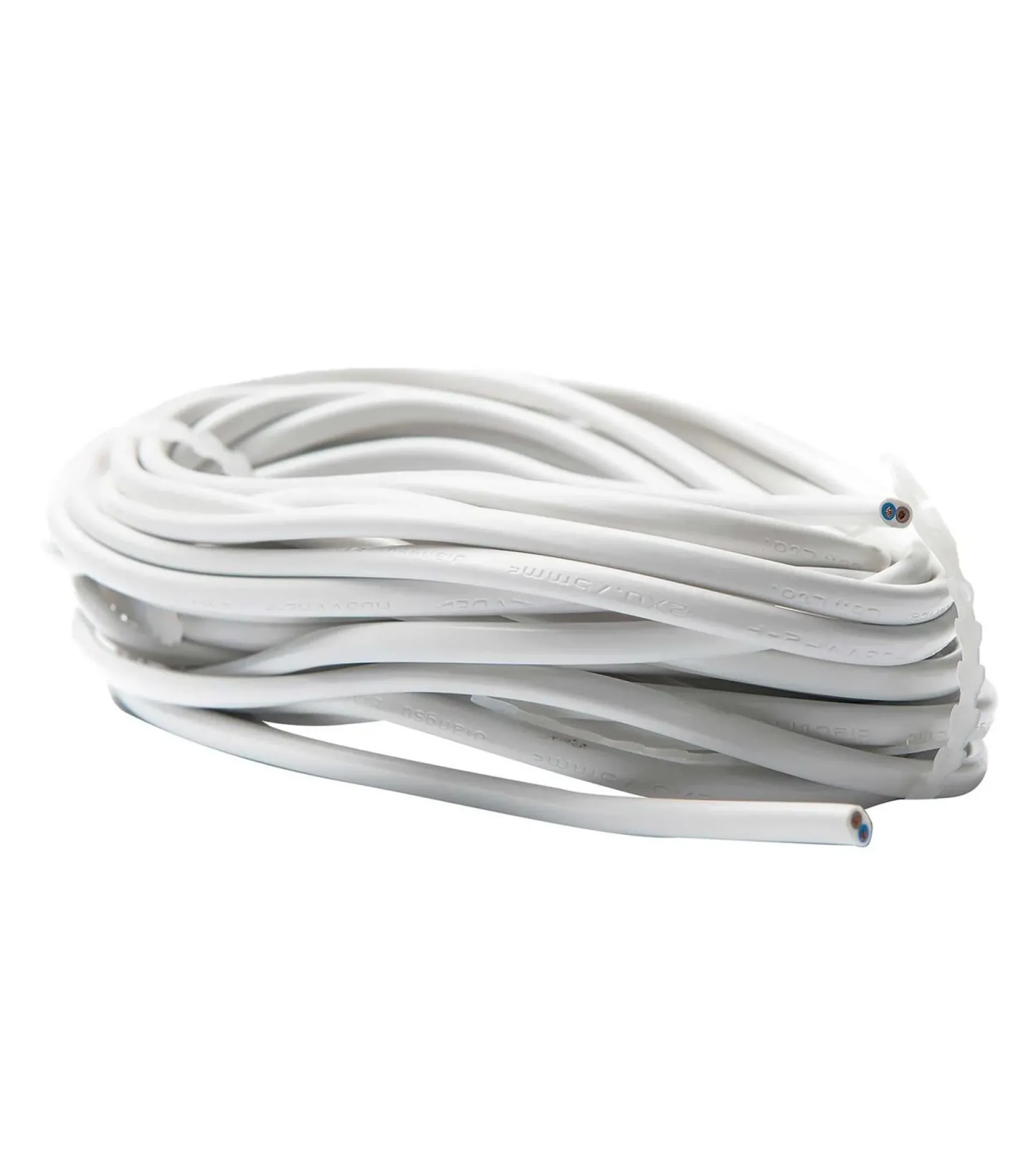 EGANT lampettledning 2x0.75mm 5m hvit