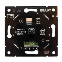EGANT LED-dimmer 10-100W innfelt m/RS 16 plate