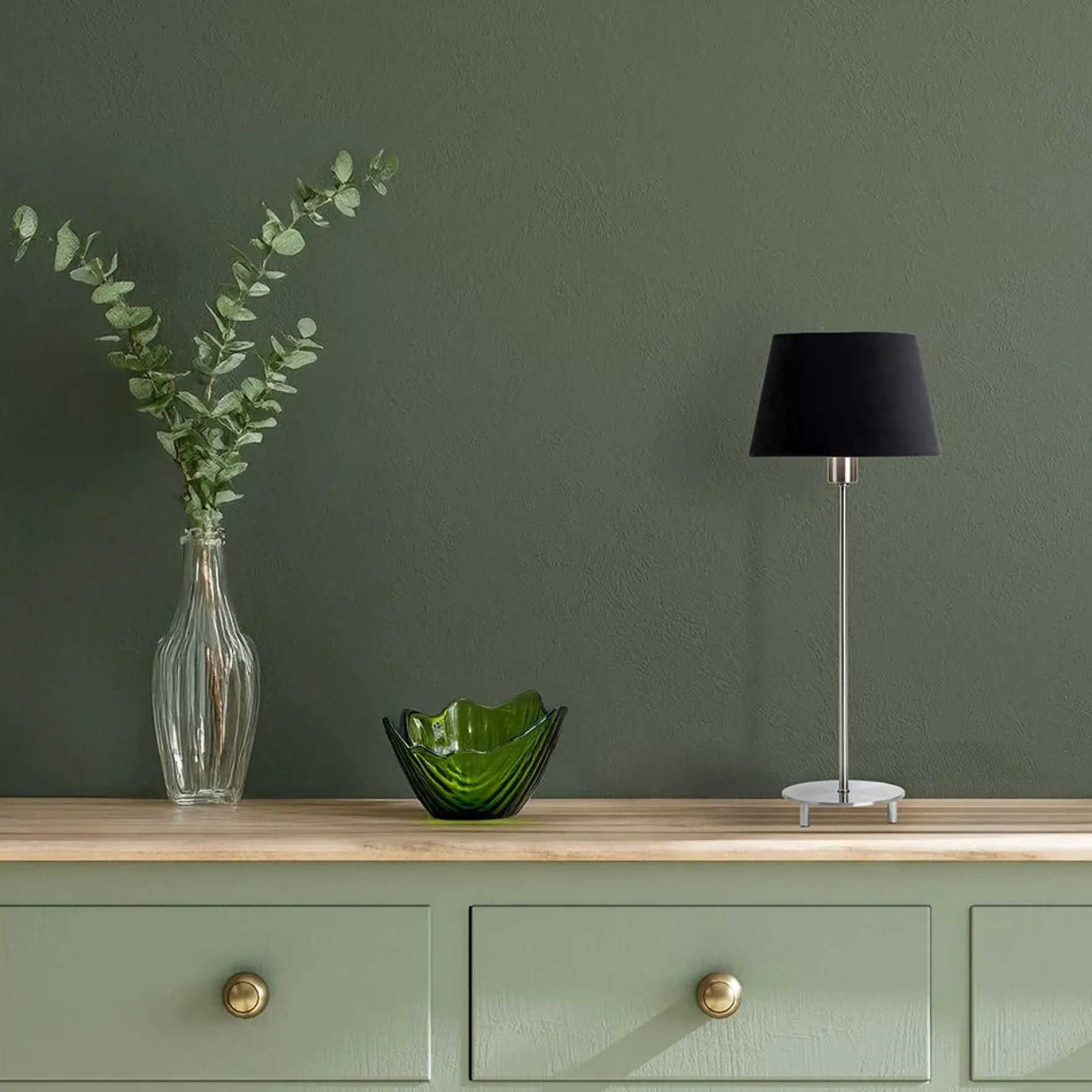 Emir bordlampe stål u/skjerm