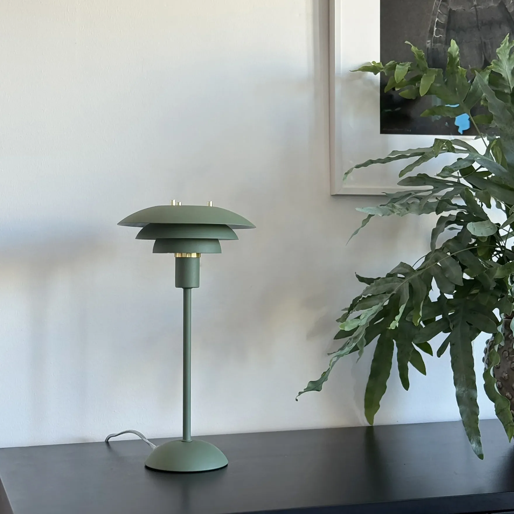 Epsilon bordlampe liten grønn