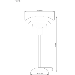 Epsilon bordlampe liten grønn