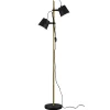Espresso gulvlampe svart/tre