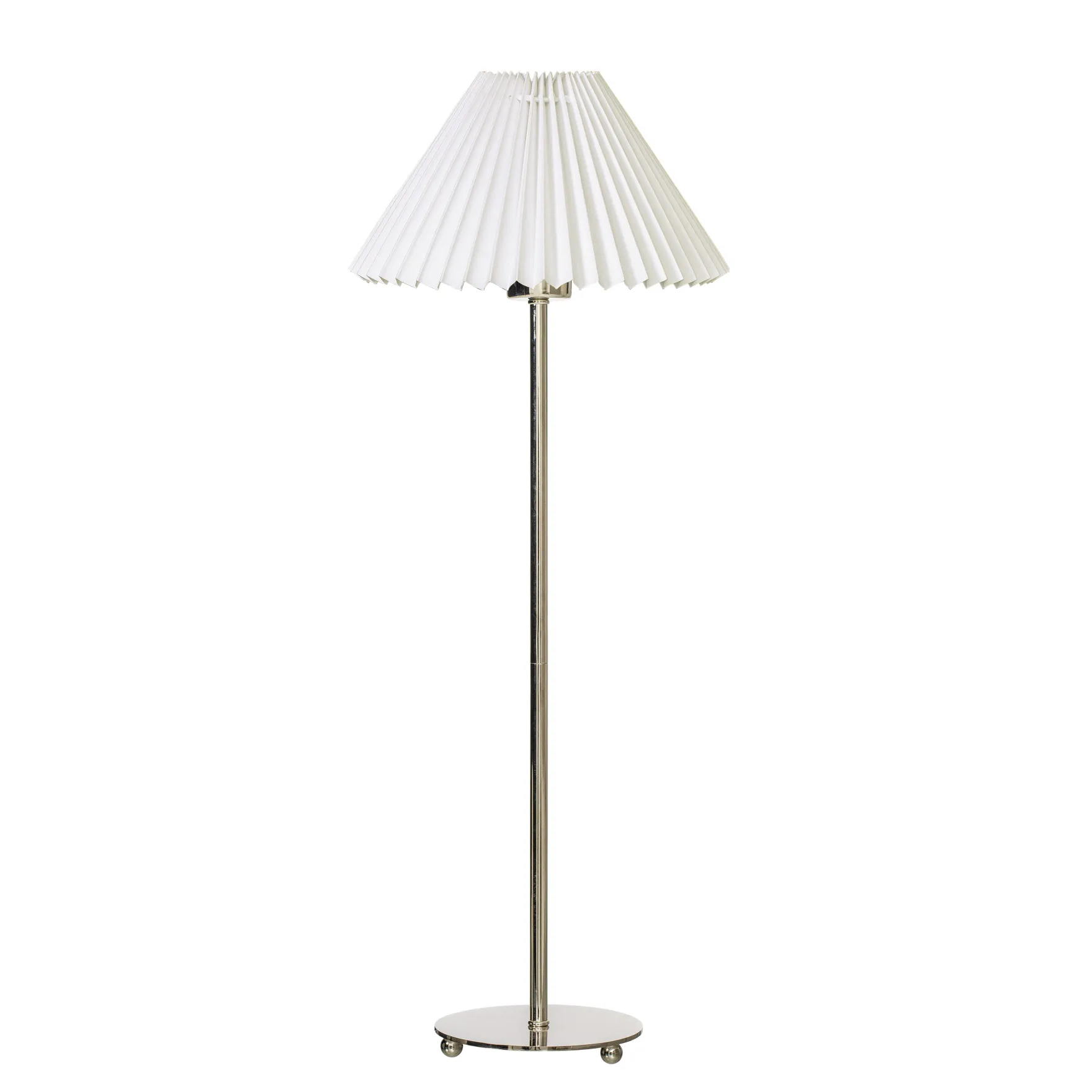 Ester bordlampe krom/hvit m/skjerm