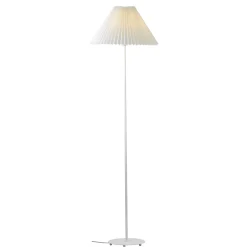 Ester gulvlampe hvit m/skjerm