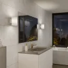 Evoke L vegglampe hvit/opal IP44