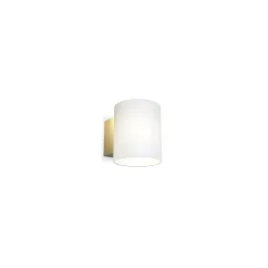 Evoke S vegglampe messing/opal IP44