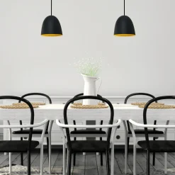 Fiola 220 takpendel 60W sort/gull