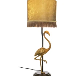 Flamingo bordlampe sort/gull