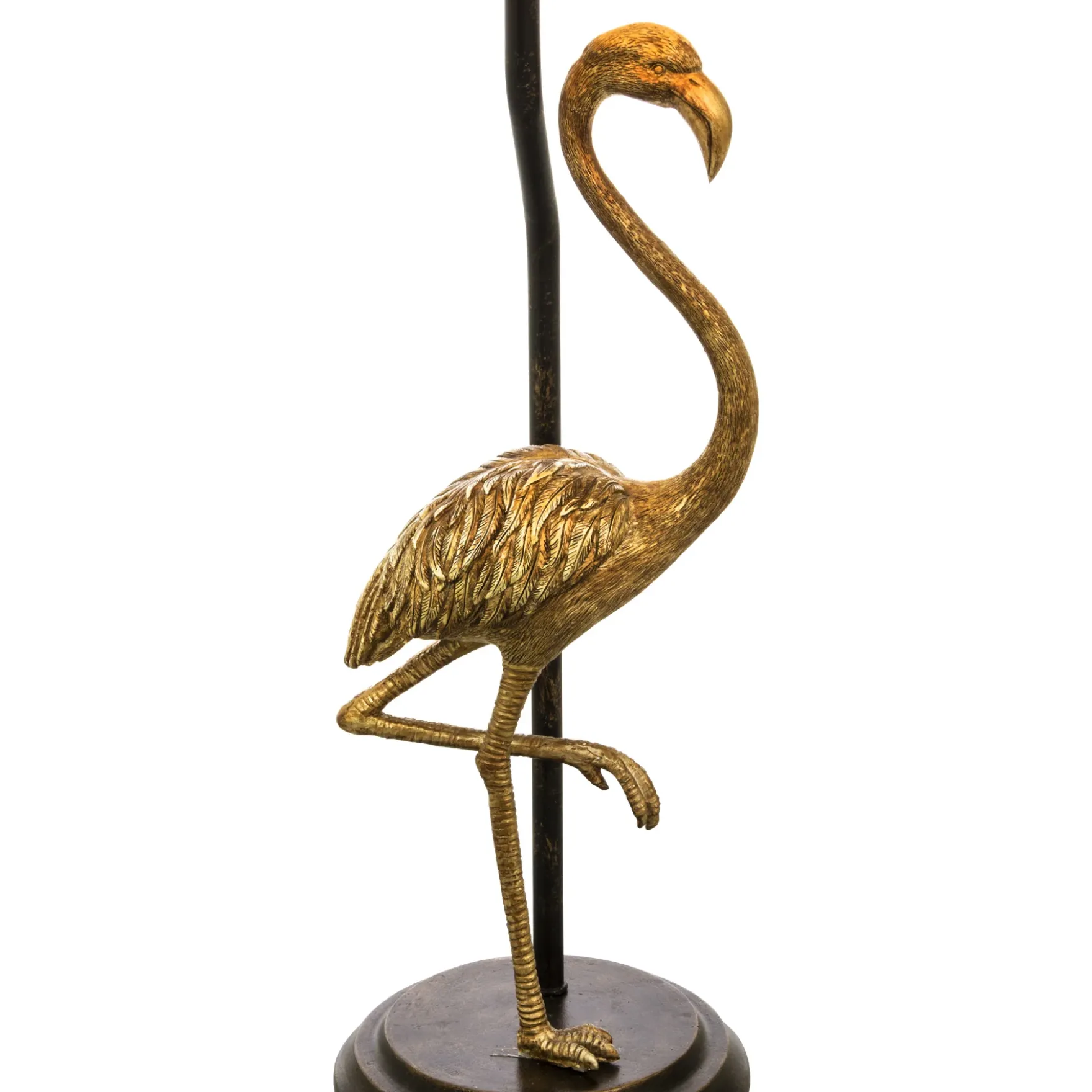 Flamingo bordlampe sort/gull
