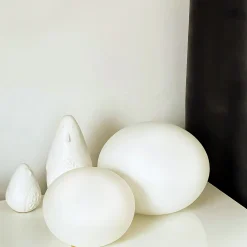 Globus bordlampe 18cm opal