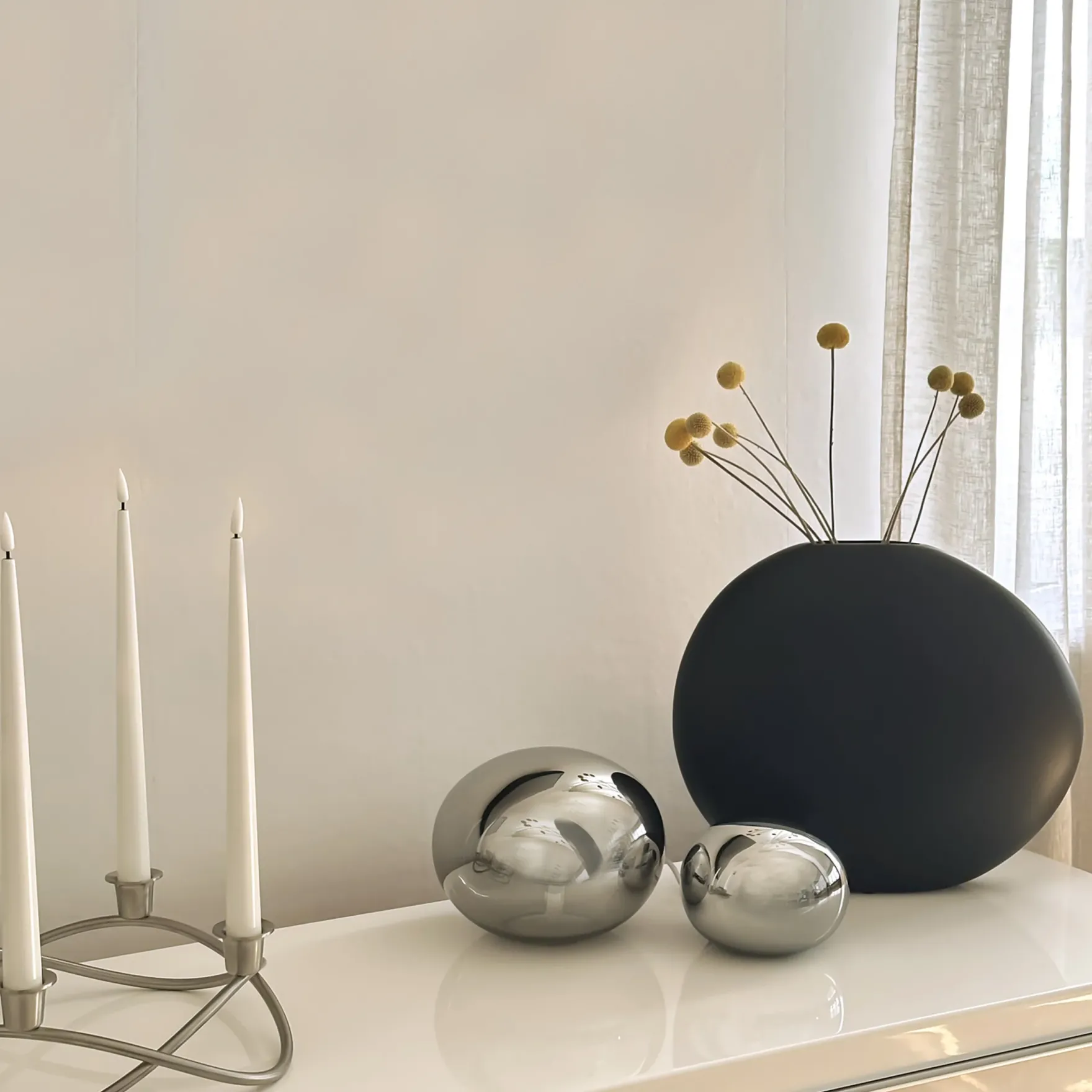 Globus bordlampe 18cm sotet