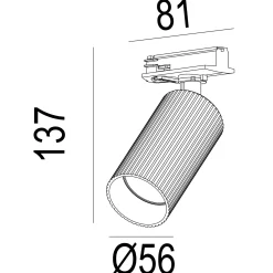 Grooves 1T enkel spot sort