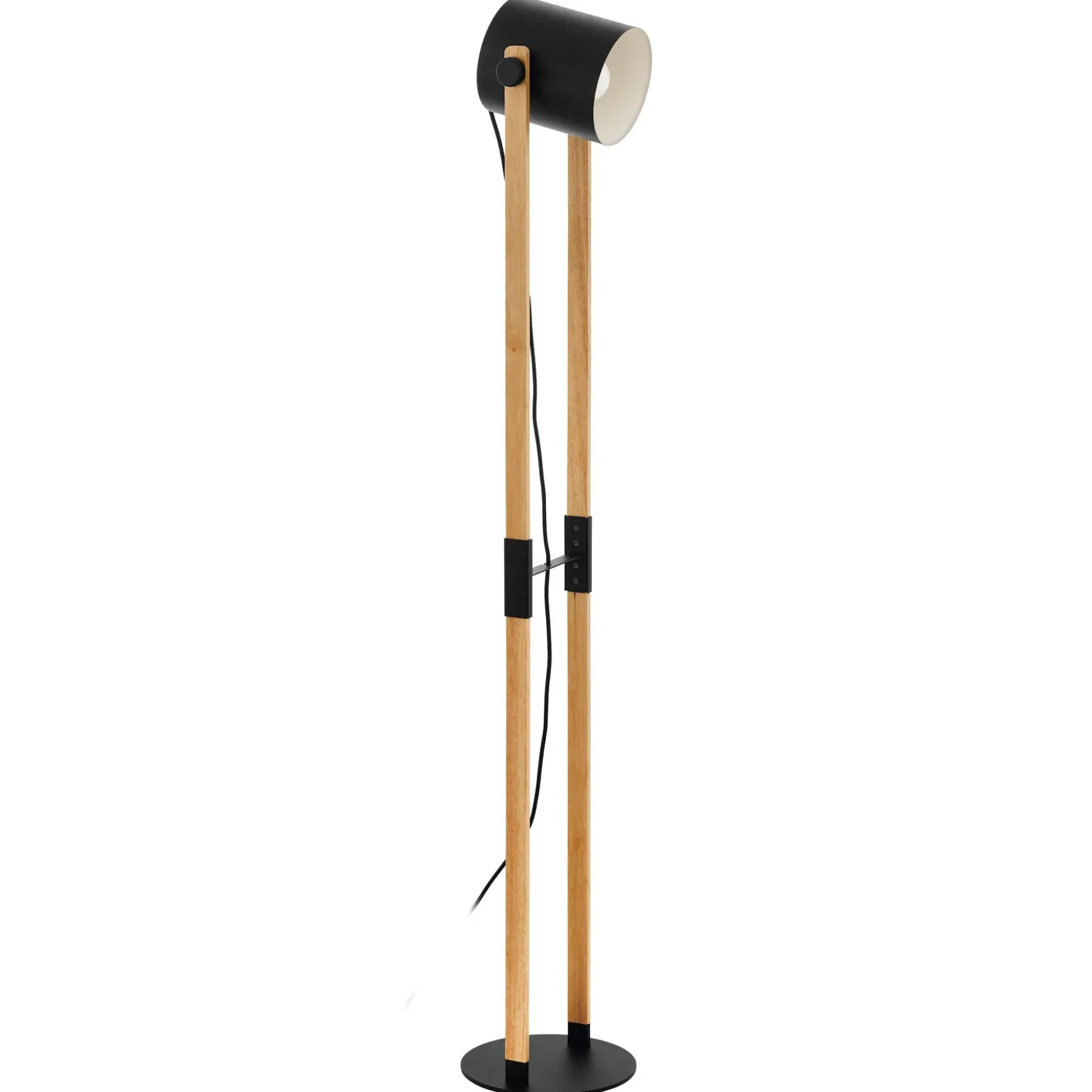 Hornwood gulvlampe sort/natur