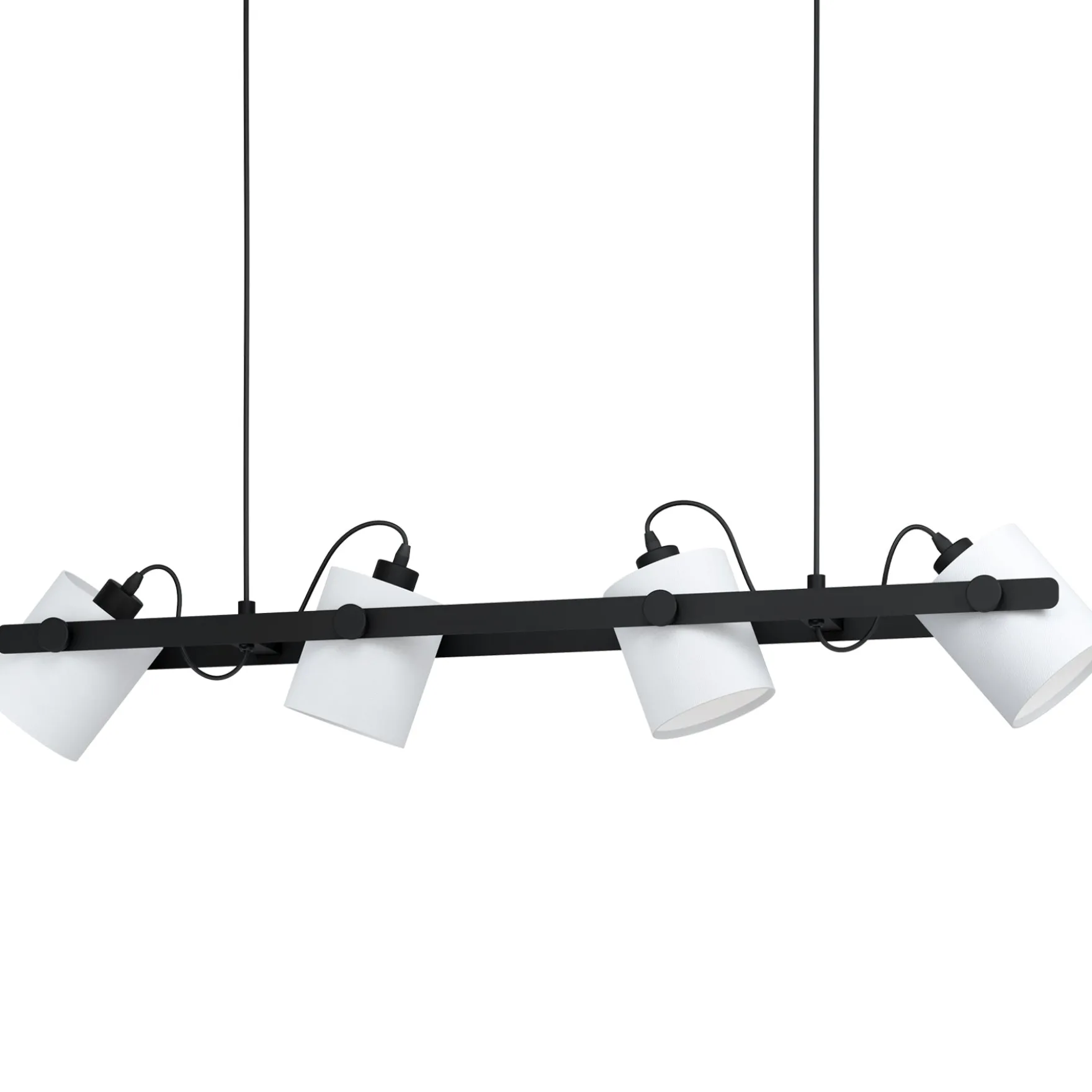 Hornwood 4-lys pendel sort/hvit