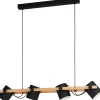 Hornwood 4-lys pendel sort/natur